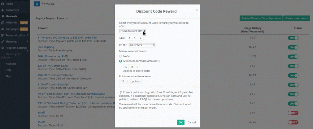 Create Advanced Reward - S Loyalty